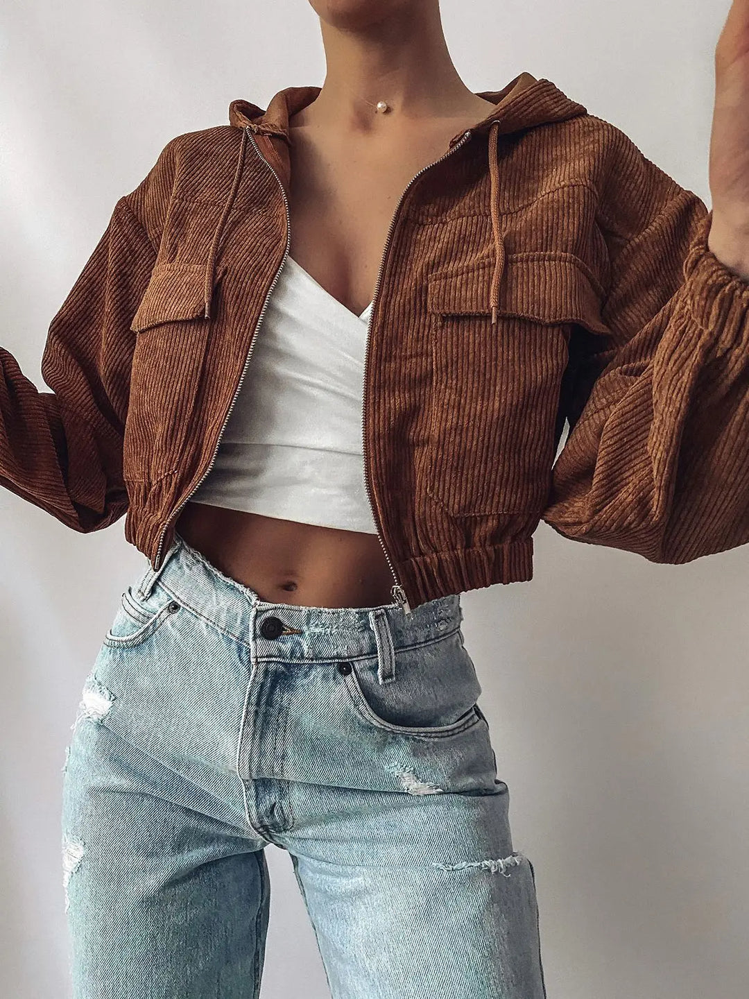 Vesper Cropped Corduroy Jacket