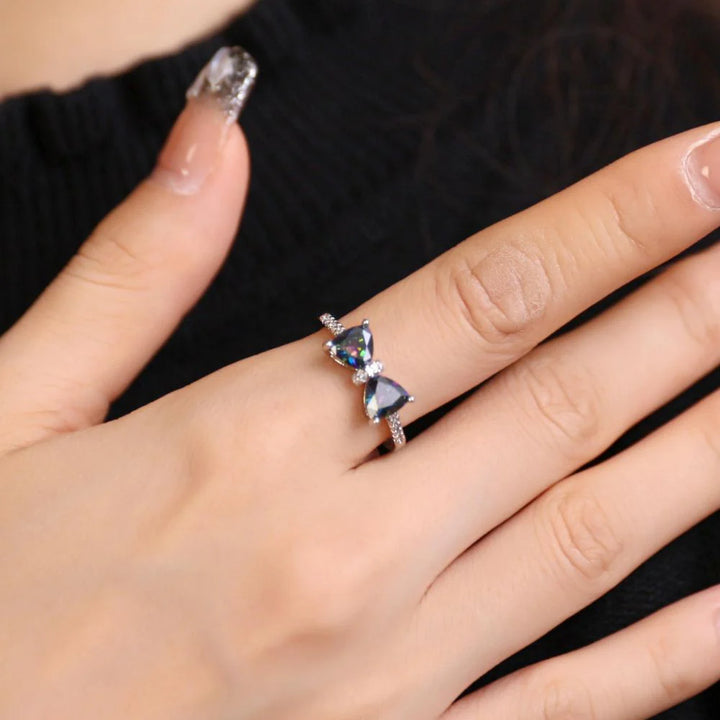 Ribbon Zircon Ring