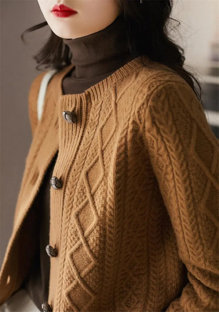 Alessa Cable-Knit Cardigan