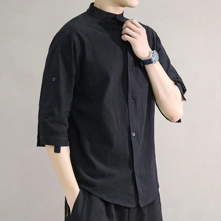 Linen Button-Up Shirt