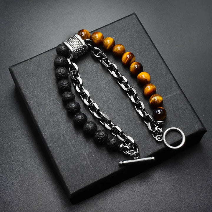 Orion Dual-Stone Chain Bracelet