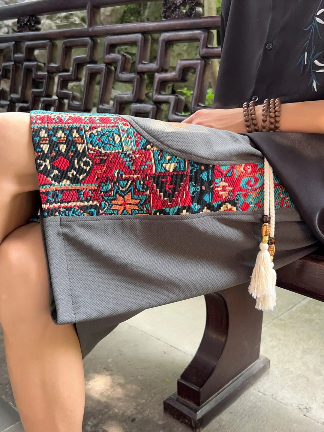 Dynasty Embroidered Short