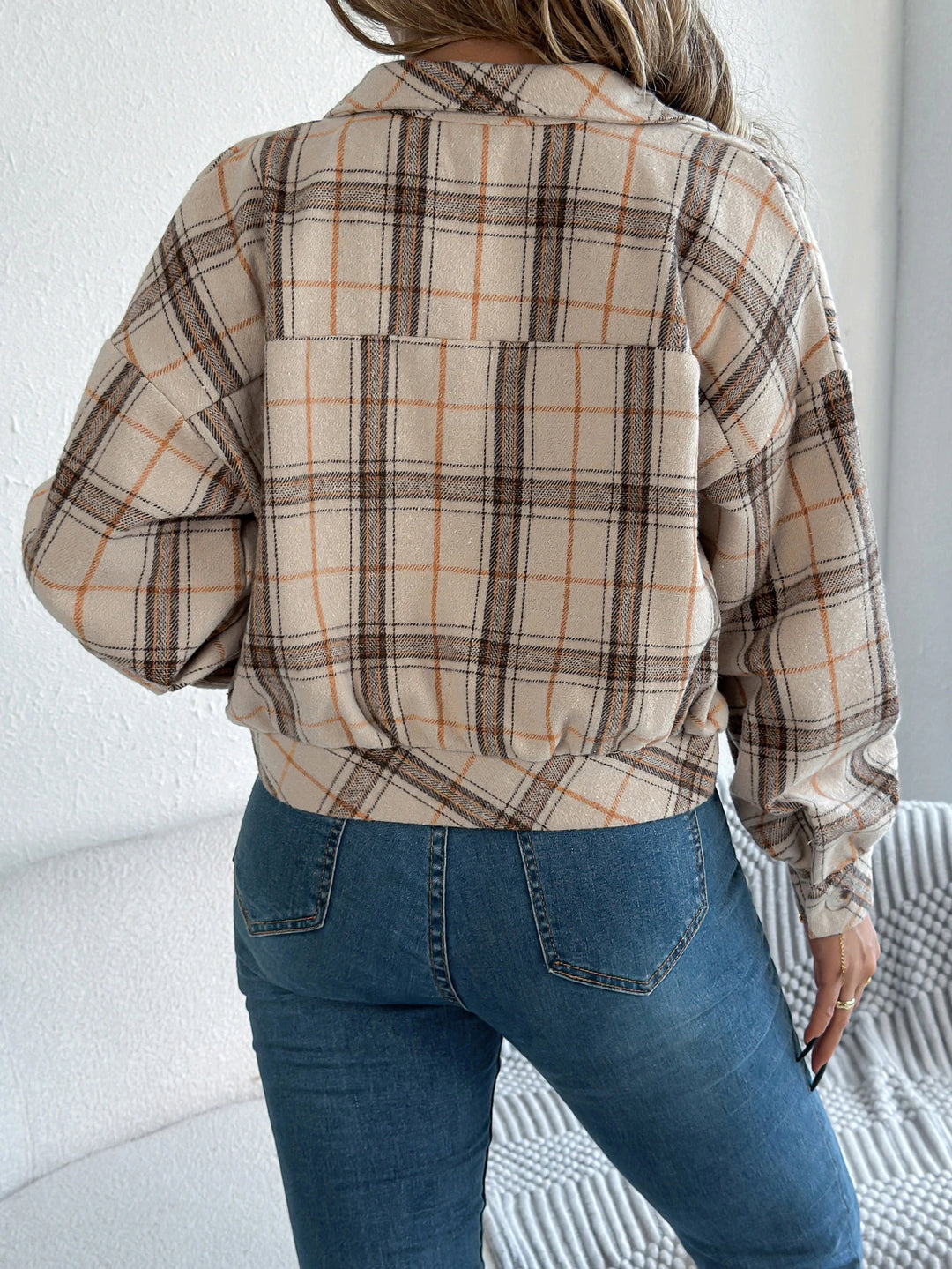 Aubrey Cropped Flannel Shacket