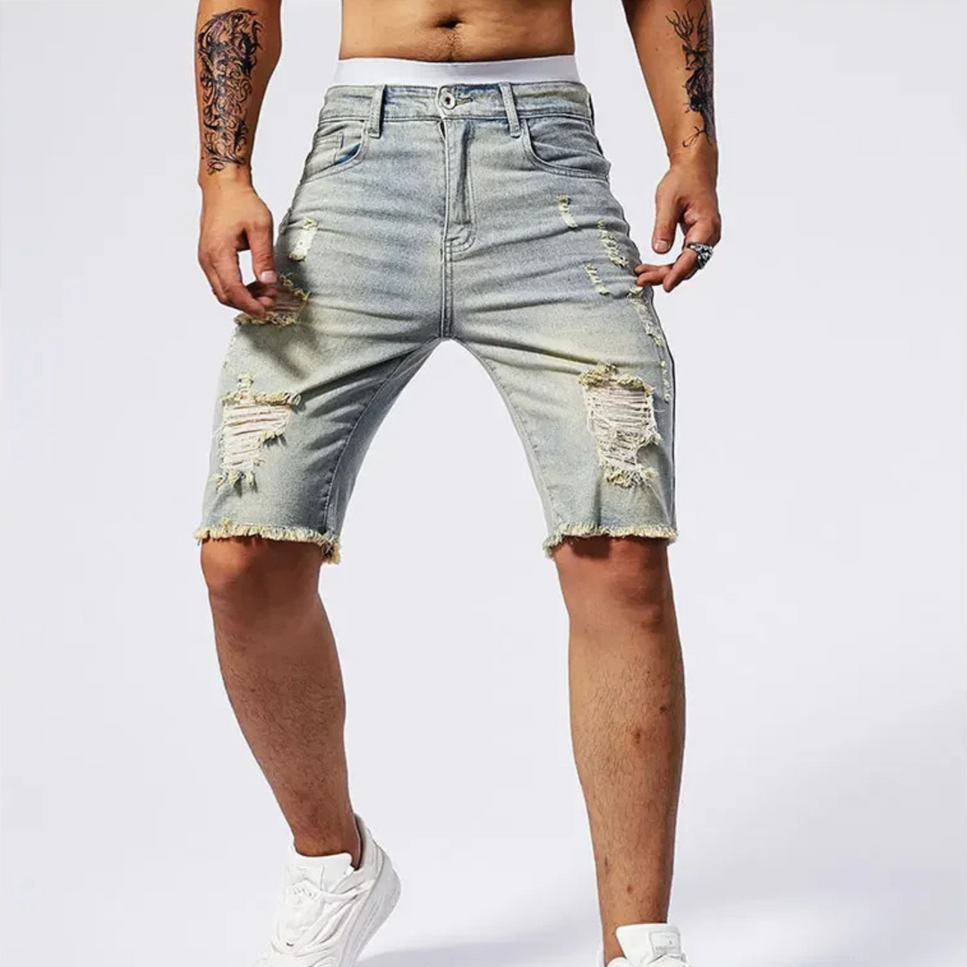 Riot Distressed Denim Short