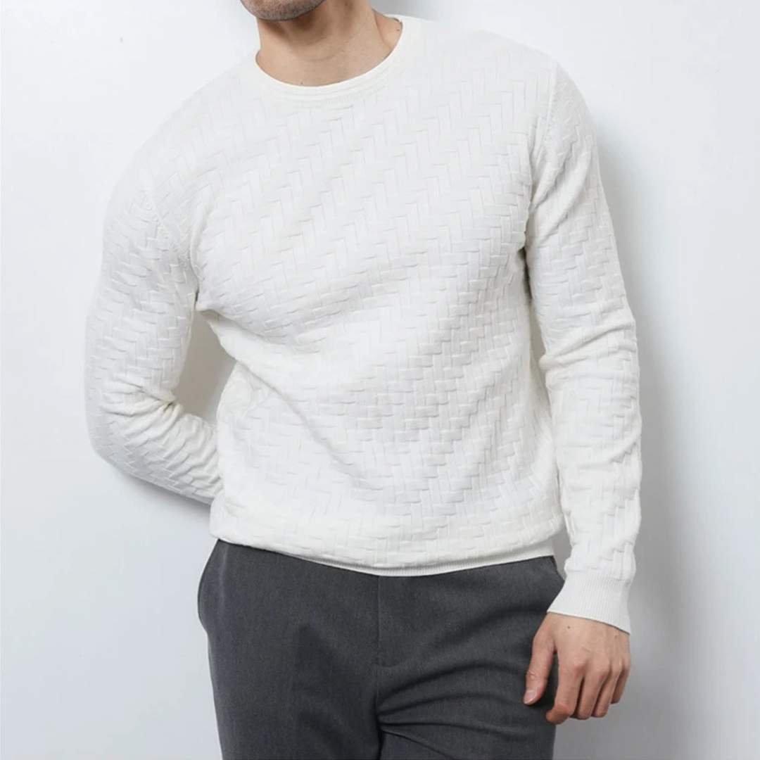 Montrel Woven Knit Pullover
