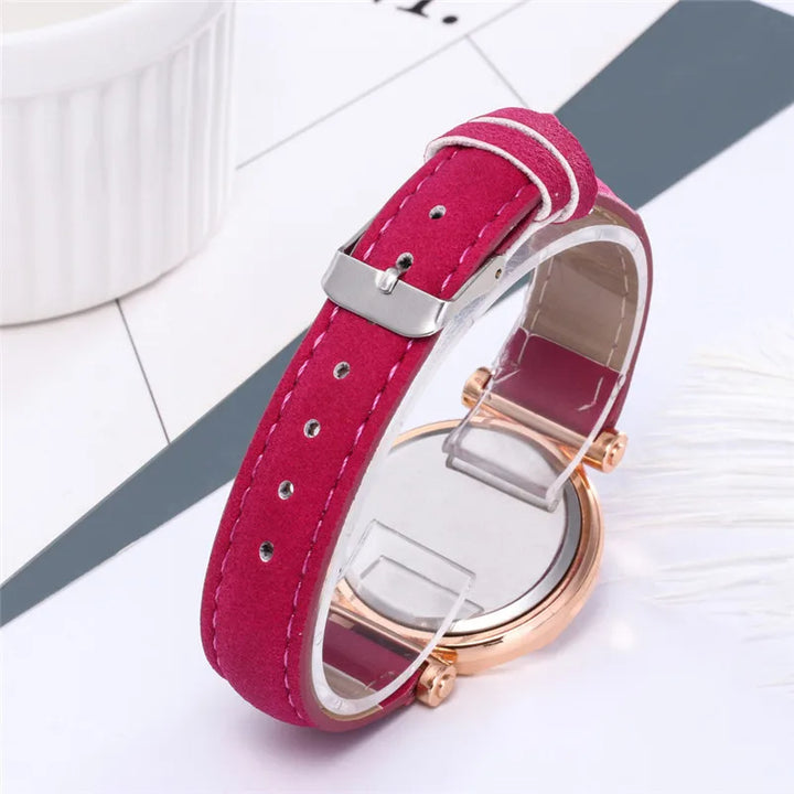 Sunburst Suede Wristwatch