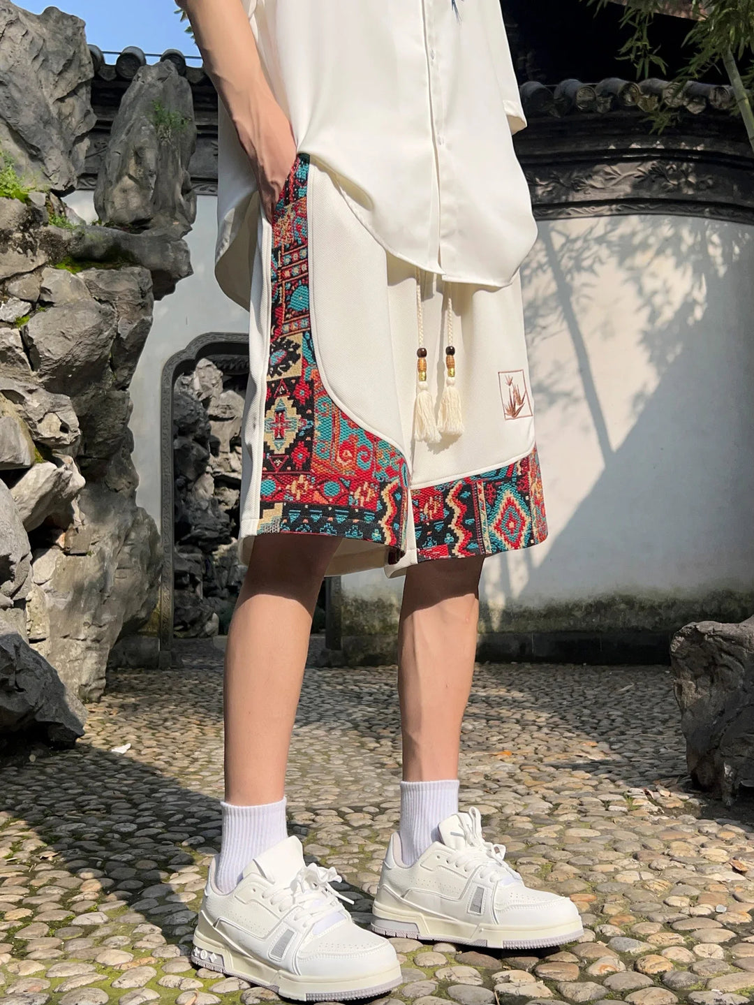 Dynasty Embroidered Short