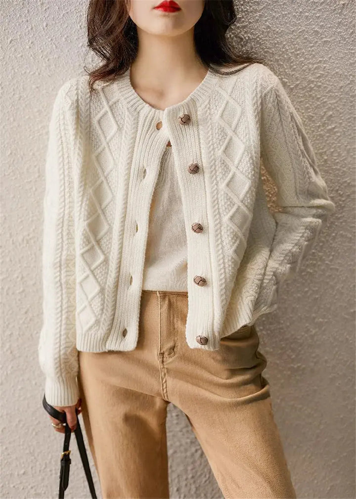 Alessa Cable-Knit Cardigan