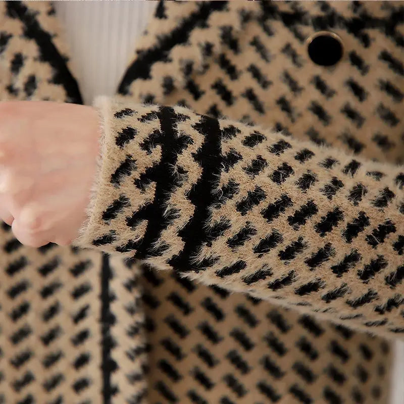 Milanese Houndstooth Tweed Blazer