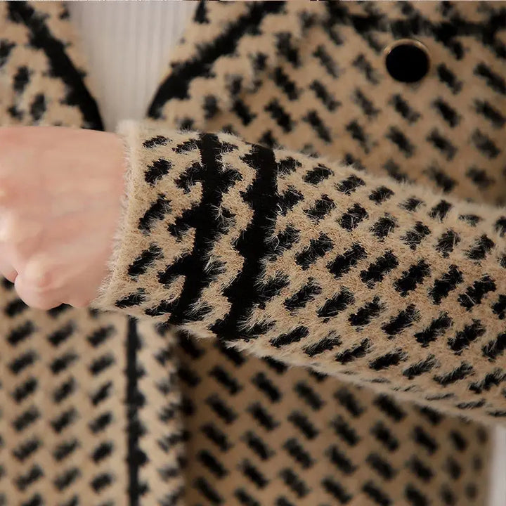 Milanese Houndstooth Tweed Blazer