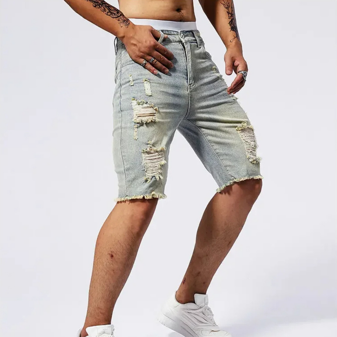 Riot Distressed Denim Short