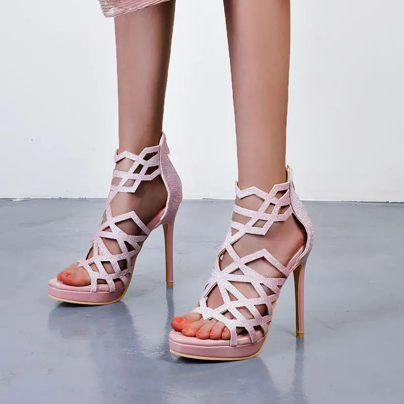 Lattice Glimmer Stiletto