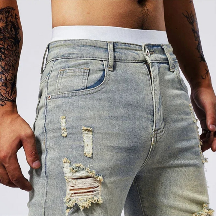 Riot Distressed Denim Short