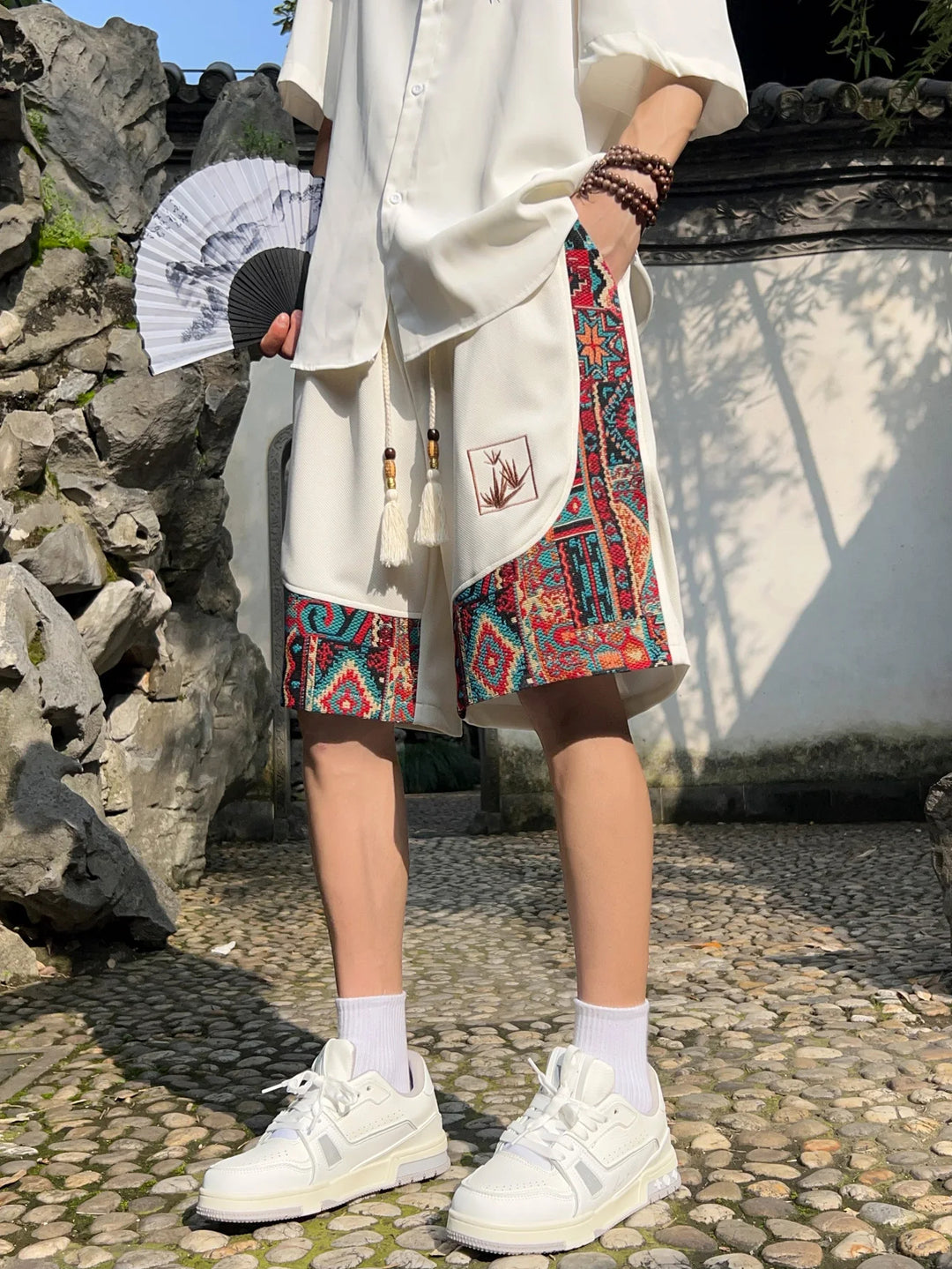 Dynasty Embroidered Short
