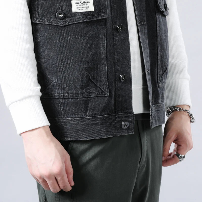 Sentry Washed Denim Vest