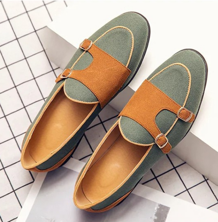 Dalton Contrast Buckle Loafer