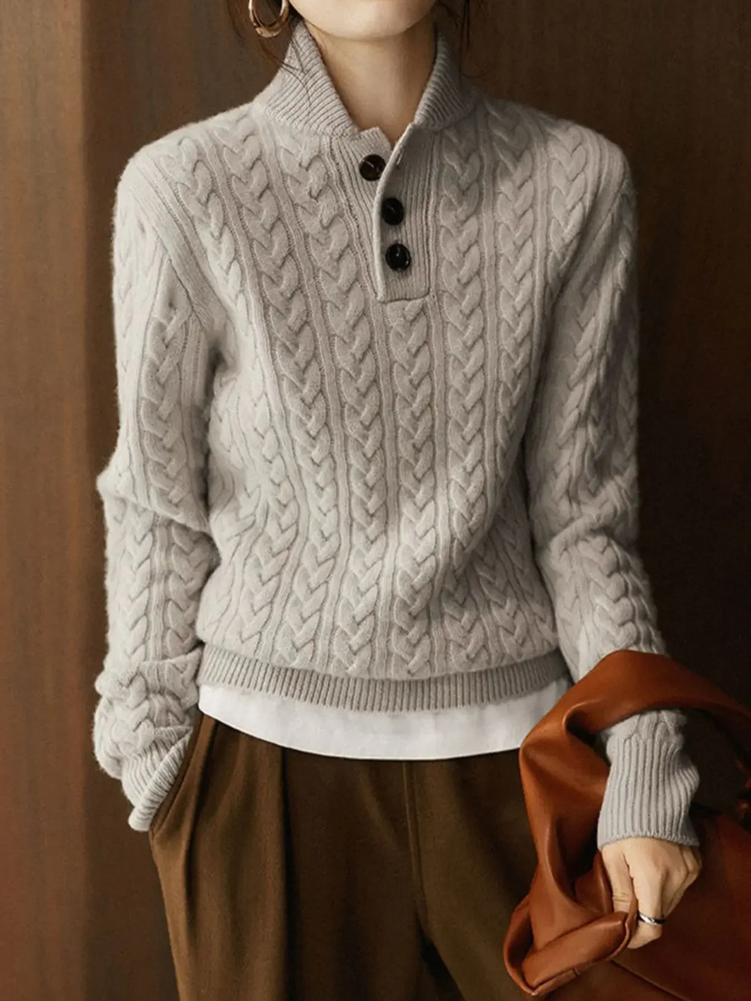 Aveline Cable-Knit Pullover
