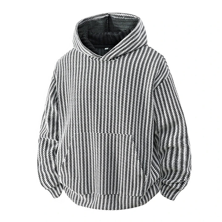 Carbon Ribbed Knit Hoodie