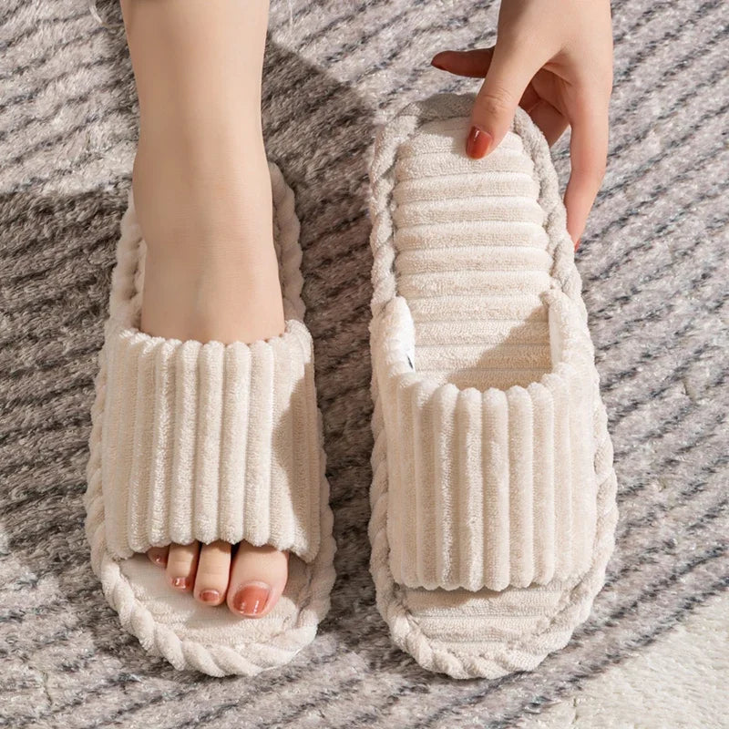Camden Ribbed Corduroy Slides