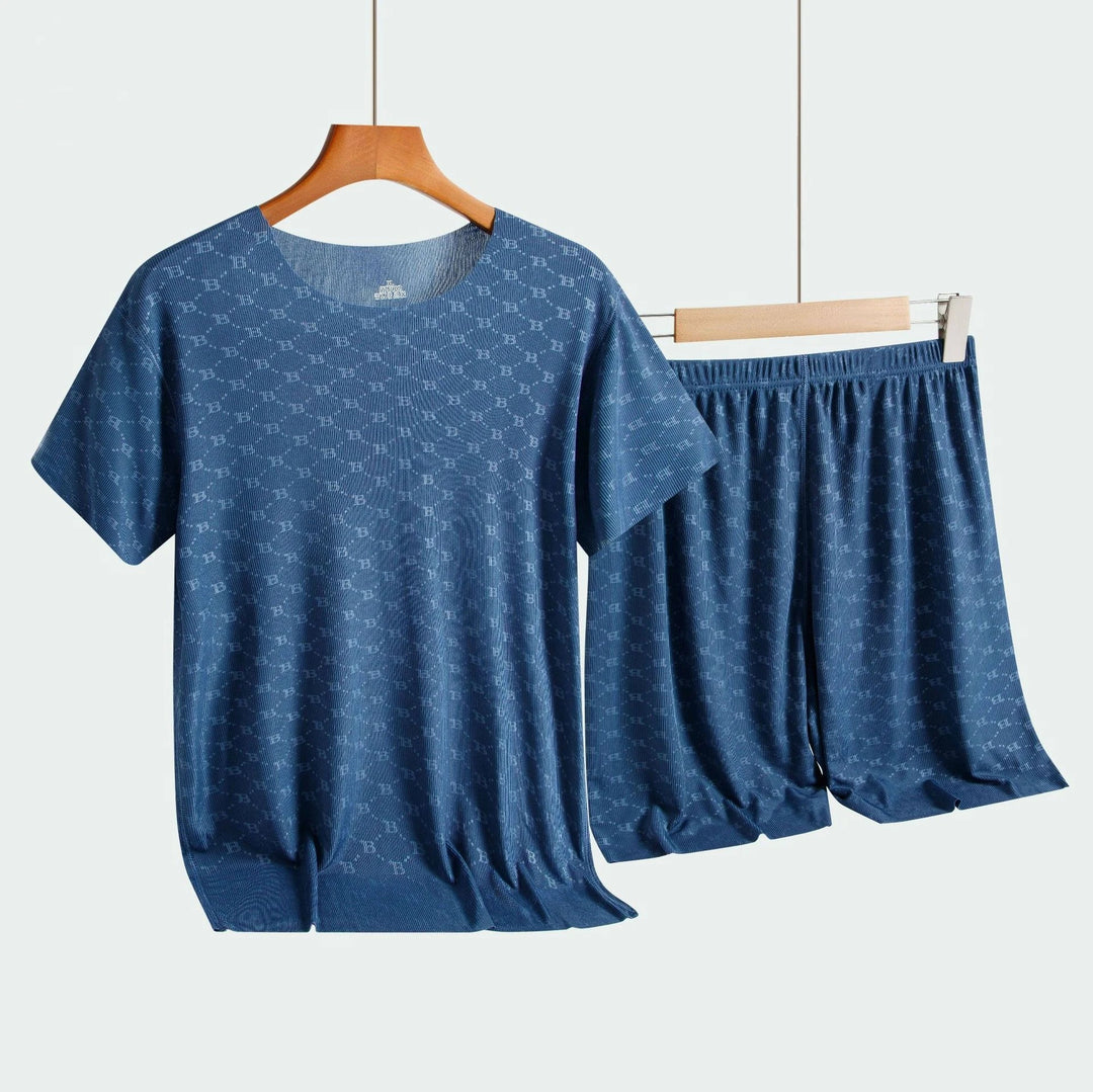 Monogram Ice Silk Lounge Set