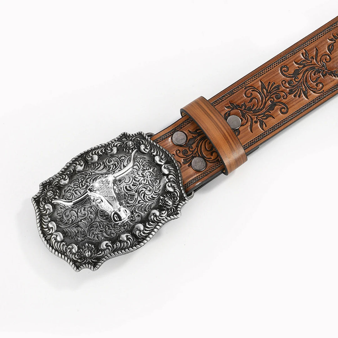 Heirloom Embossed Buckle Belt
