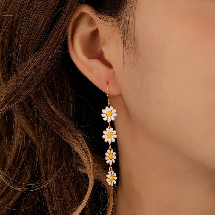 Daisy Chain Drop Earrings