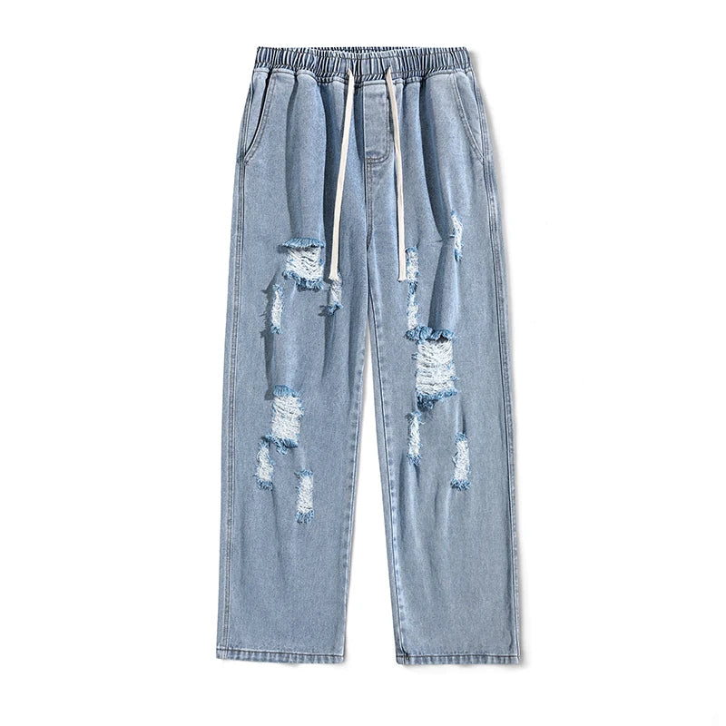 Riot Distressed Denim Jogger
