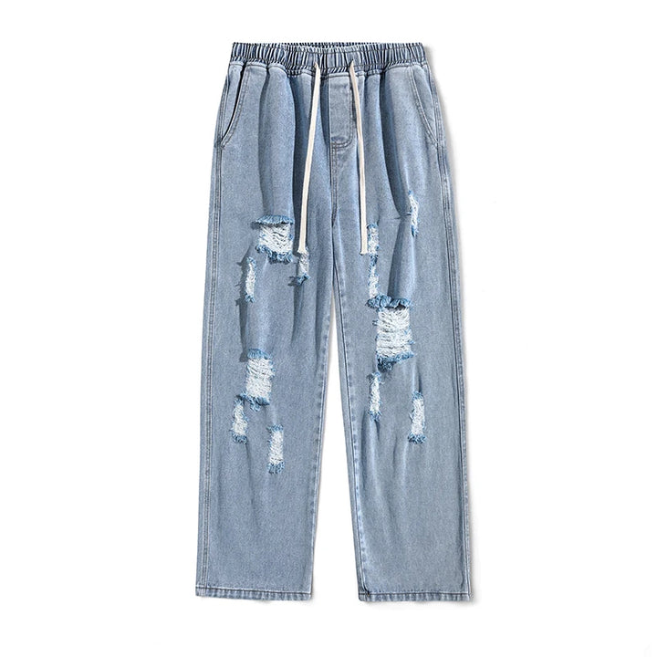 Riot Distressed Denim Jogger