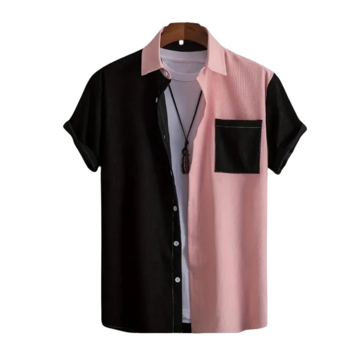 Helix Two-Tone Corduroy Button-Up