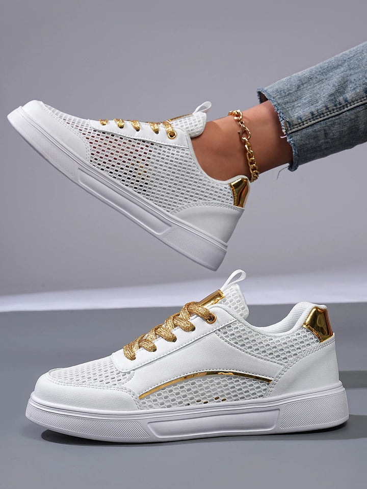 Halo Mesh Chrome Sneaker