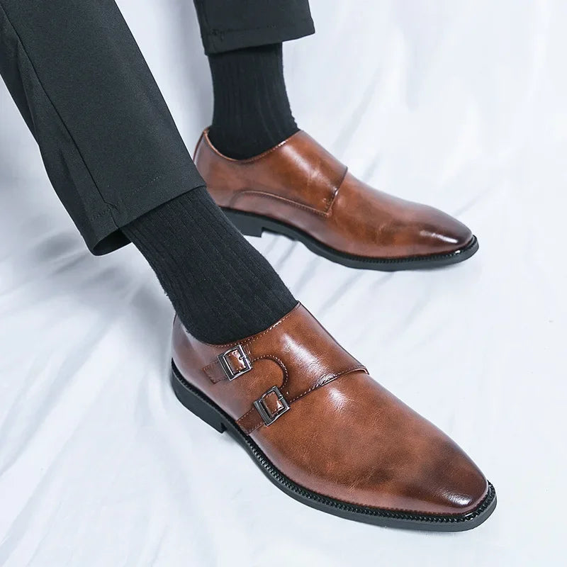 Double Monk Buckle Loafer