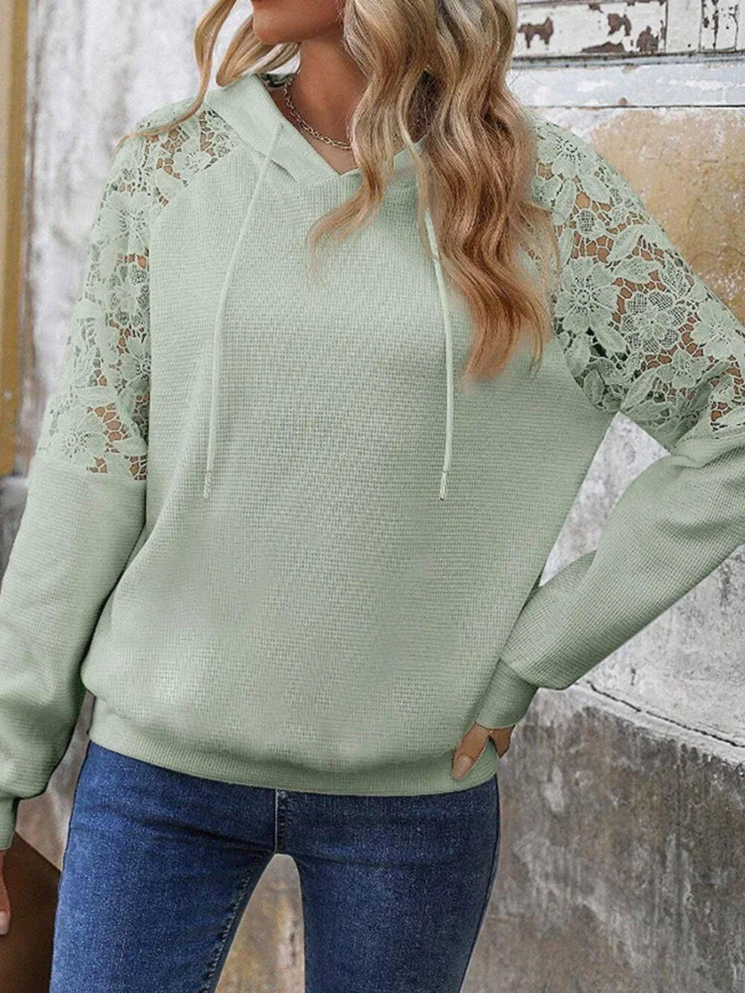 Serenity Floral Laced Hoodie