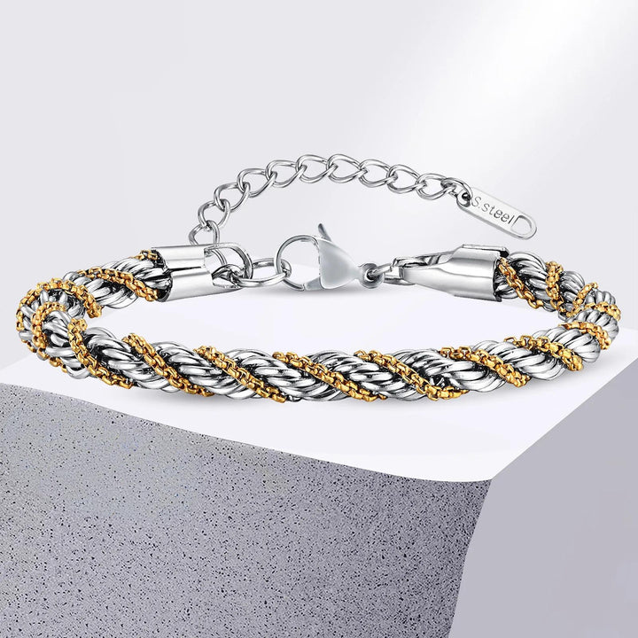 Onyx Twisted Rope Bracelet