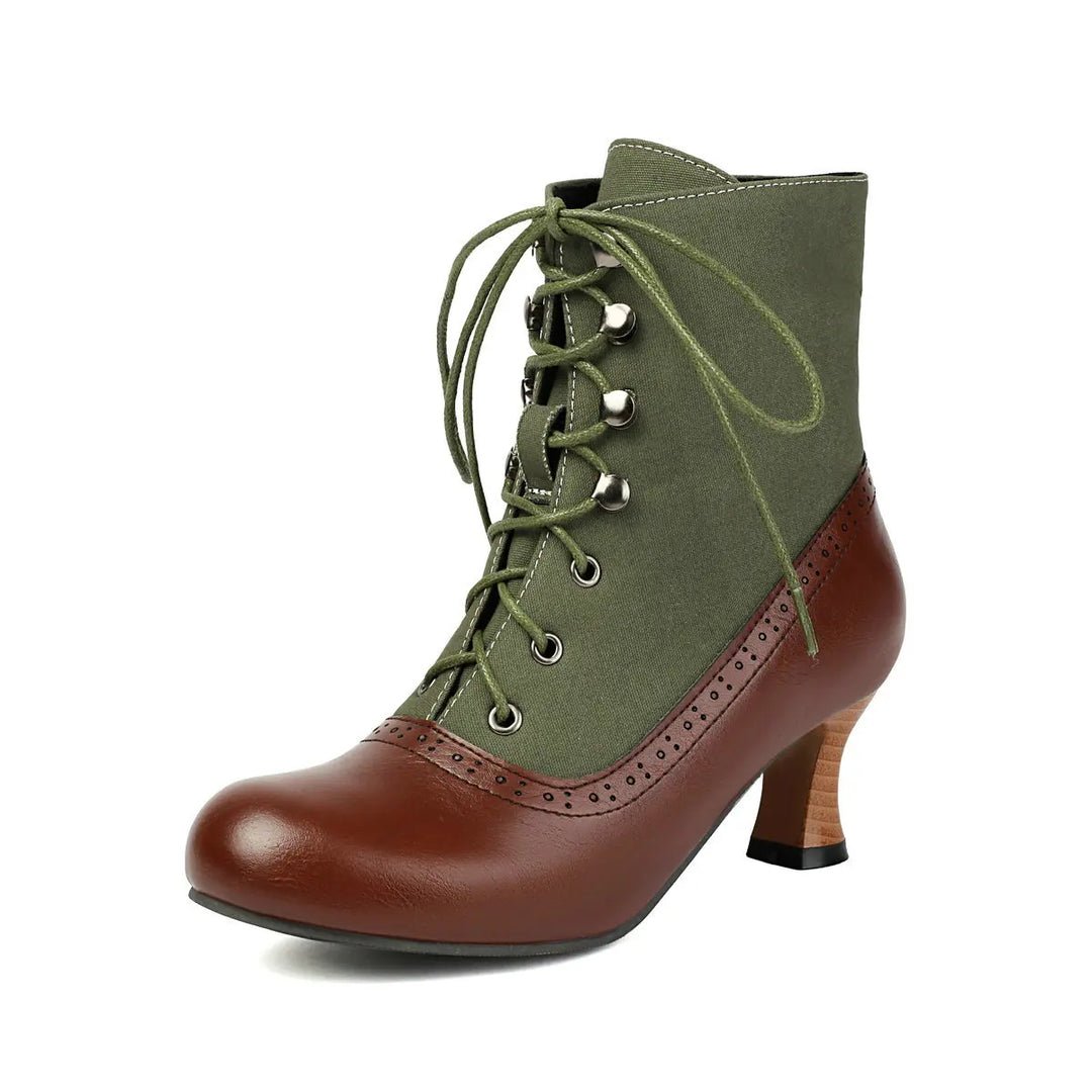Margaux Victorian Canvas Boot