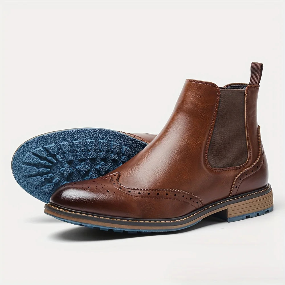 Regent Brogue Chelsea Boot