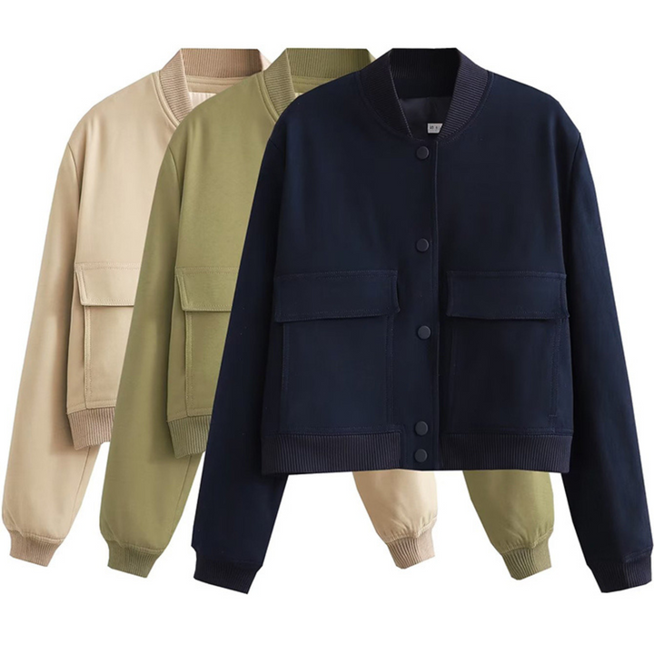 Amari Crop Bomber Jacket