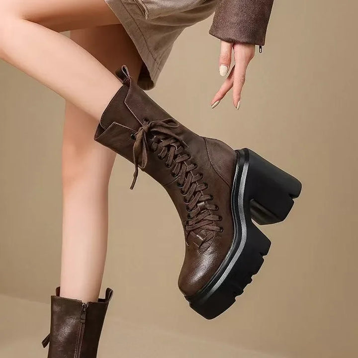 Vanta Platform Lace-Up Boot