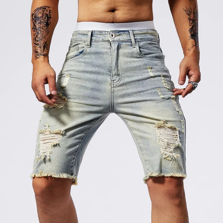 Riot Distressed Denim Short