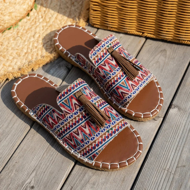 Boho Tassel Flats