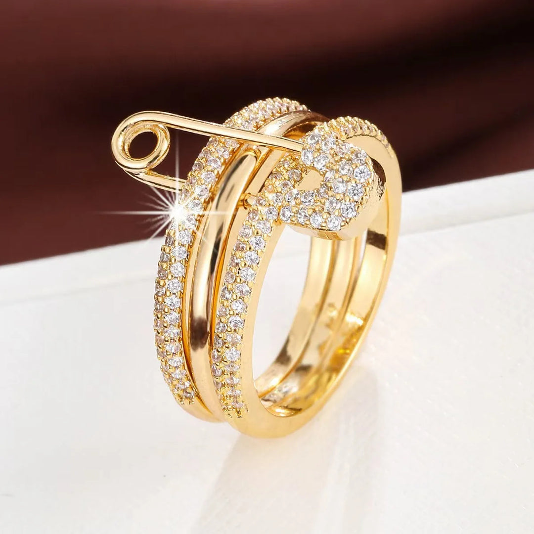 Pavé Pin-Lock Ring