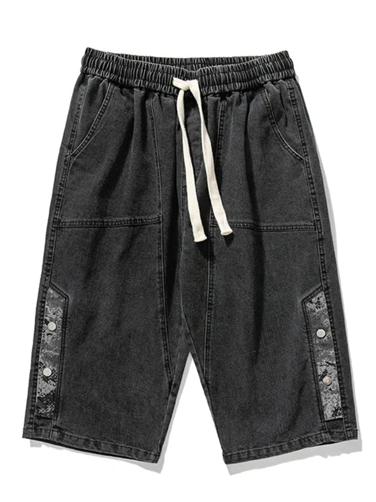 Division Drop-Cut Denim Short
