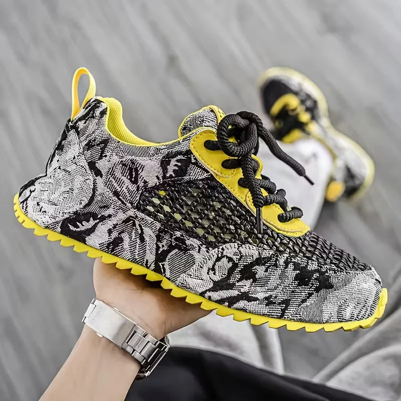 Denim Mesh Runner