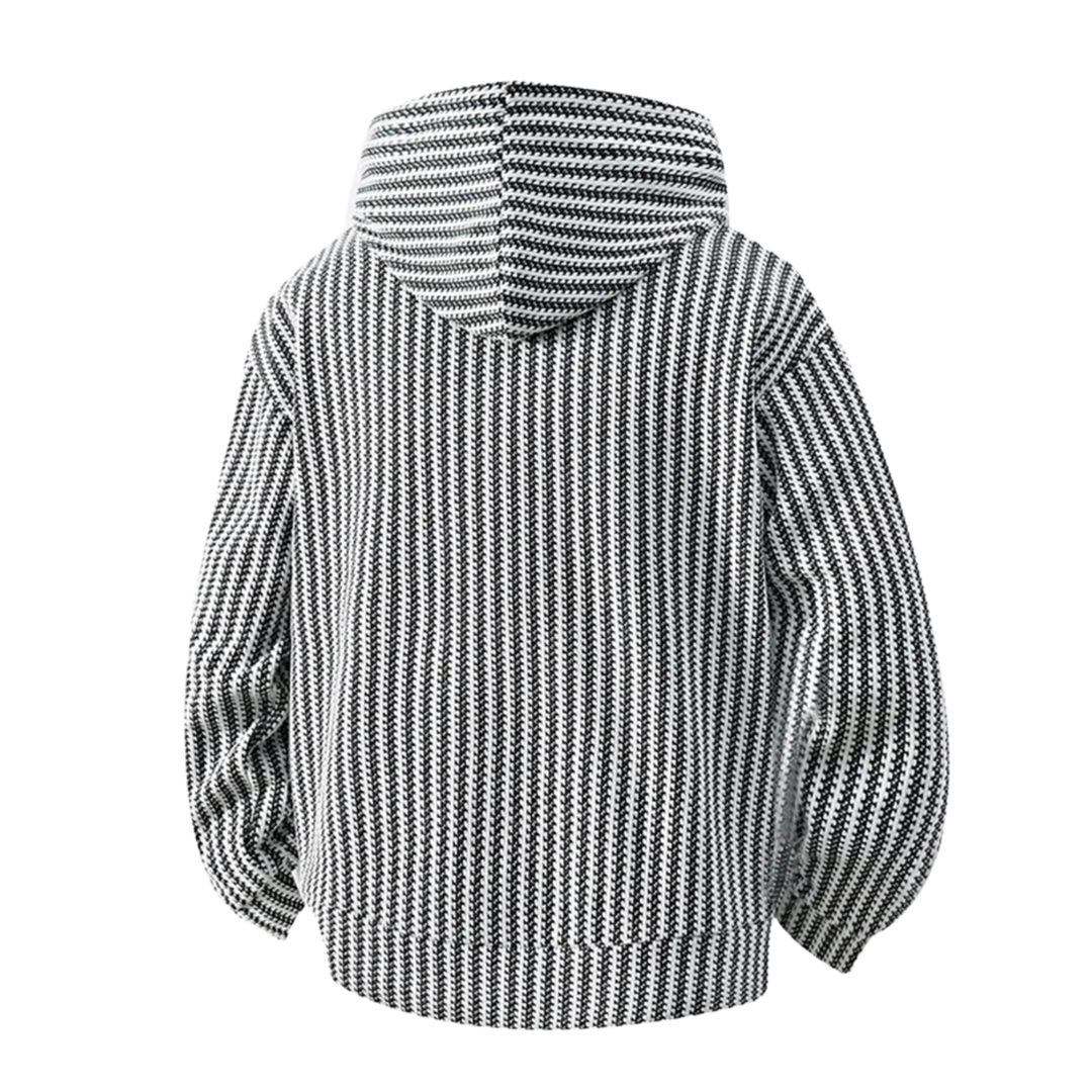 Carbon Ribbed Knit Hoodie