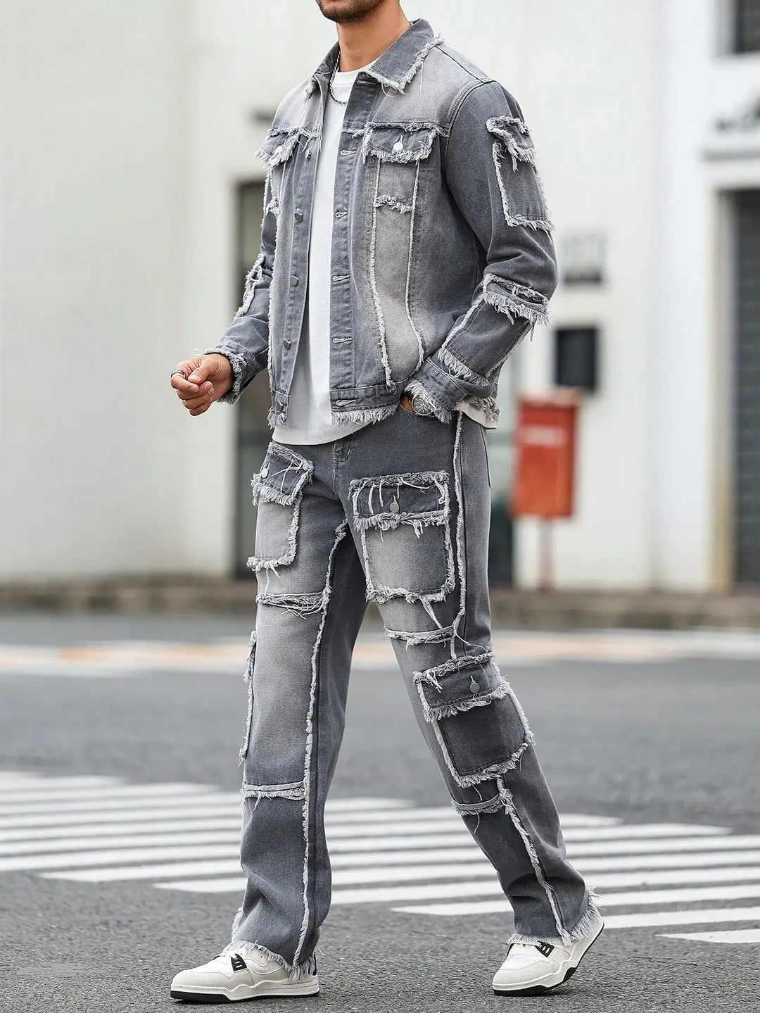 Vanguard Distressed Denim Set