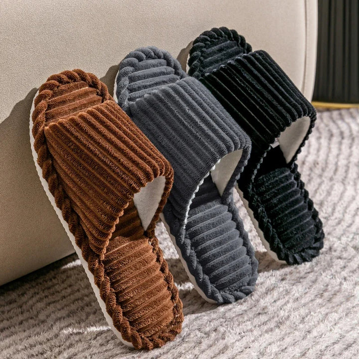 Camden Ribbed Corduroy Slides
