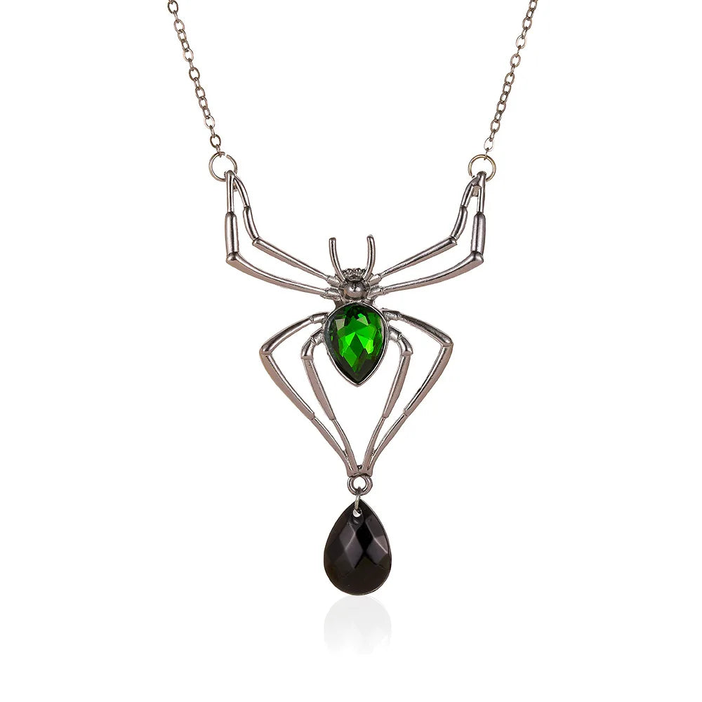 Black Widow Pendant Necklace