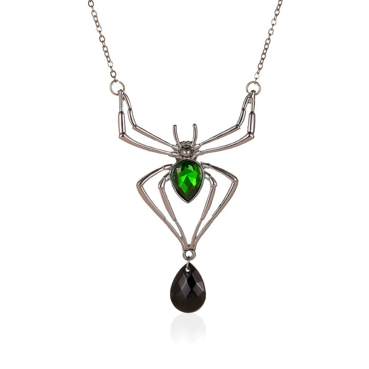 Black Widow Pendant Necklace