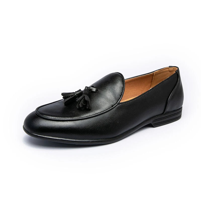 Lorenzo Burnished Tassel Loafer