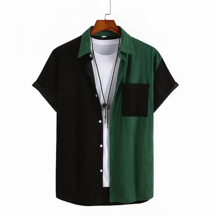 Helix Two-Tone Corduroy Button-Up