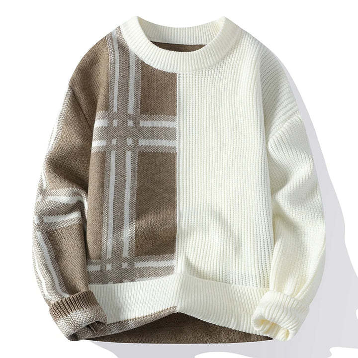 Avant-Garde Grid Sweater